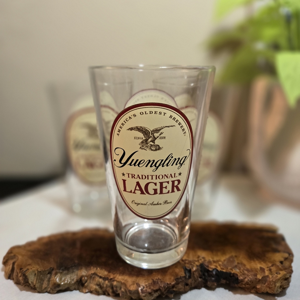 Yuengling Traditional Lager Beer Pint Glasses - Clear